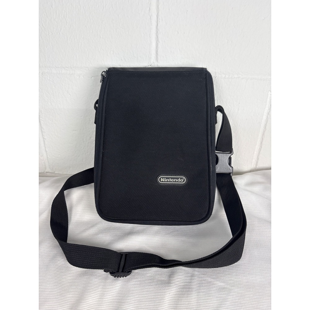 Nintendo Travel Messenger Bag Black Nylon Case A.L.S. Industries Handheld Bag